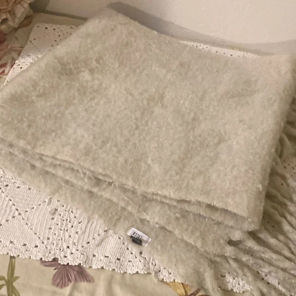 Lucca oversized big fluffy fringed boho scarf